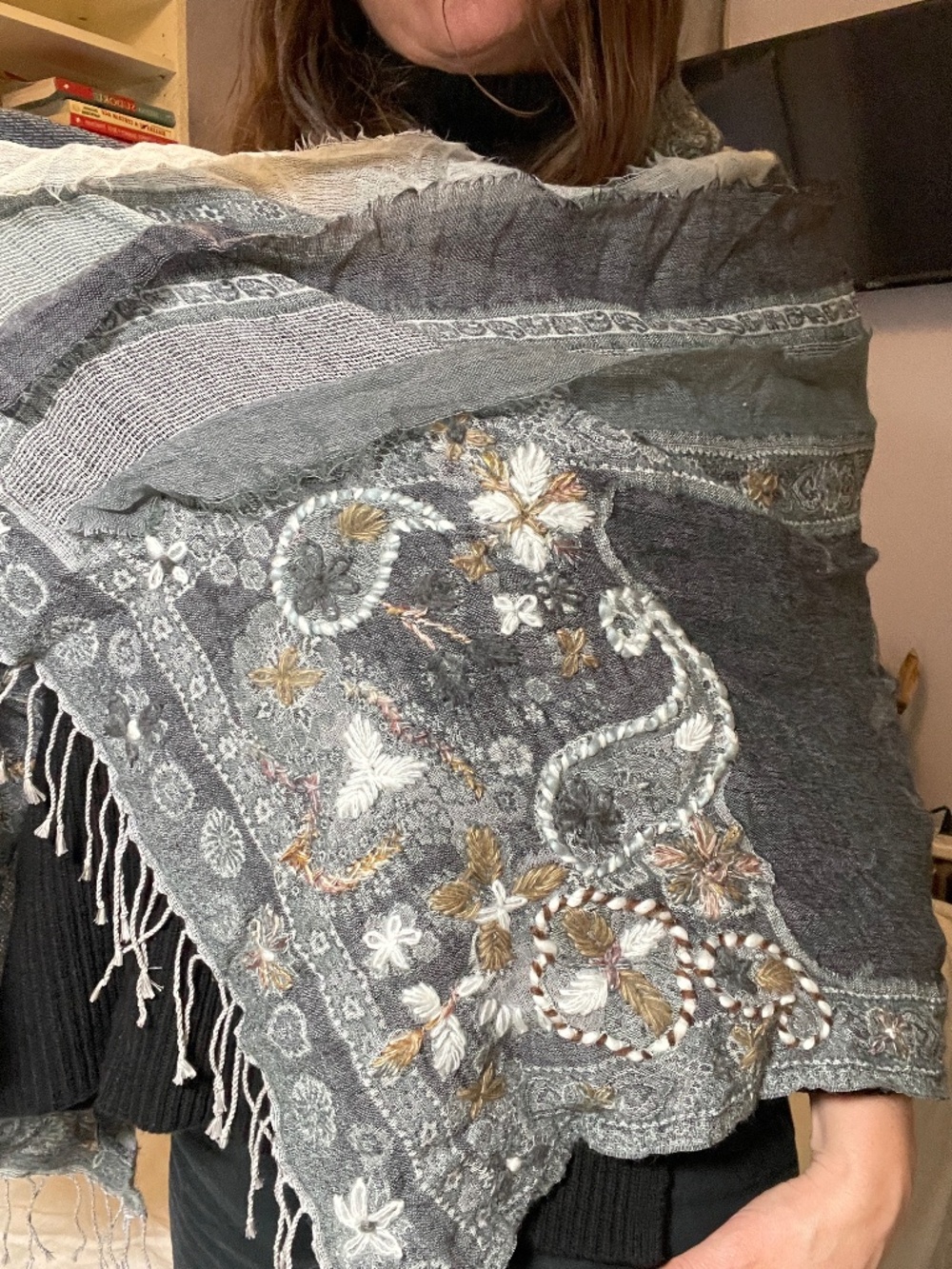 Handmade wool scarf/wrap